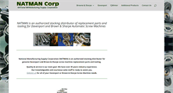 Desktop Screenshot of natmancorp.com